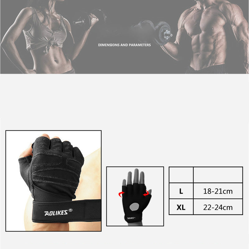 Breathable Non Slip Fitness Gym Gloves