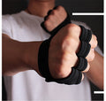 Black Breathable Half Finger Gym Gloves