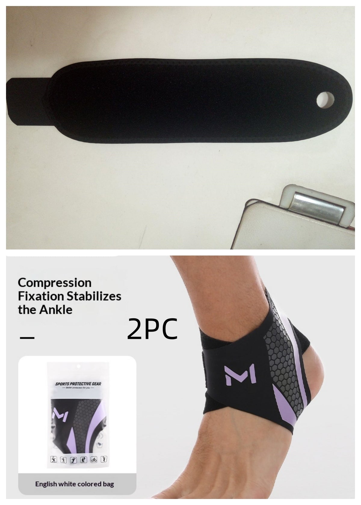 Copper Ankle Compression Sleeves Gym Support Brace