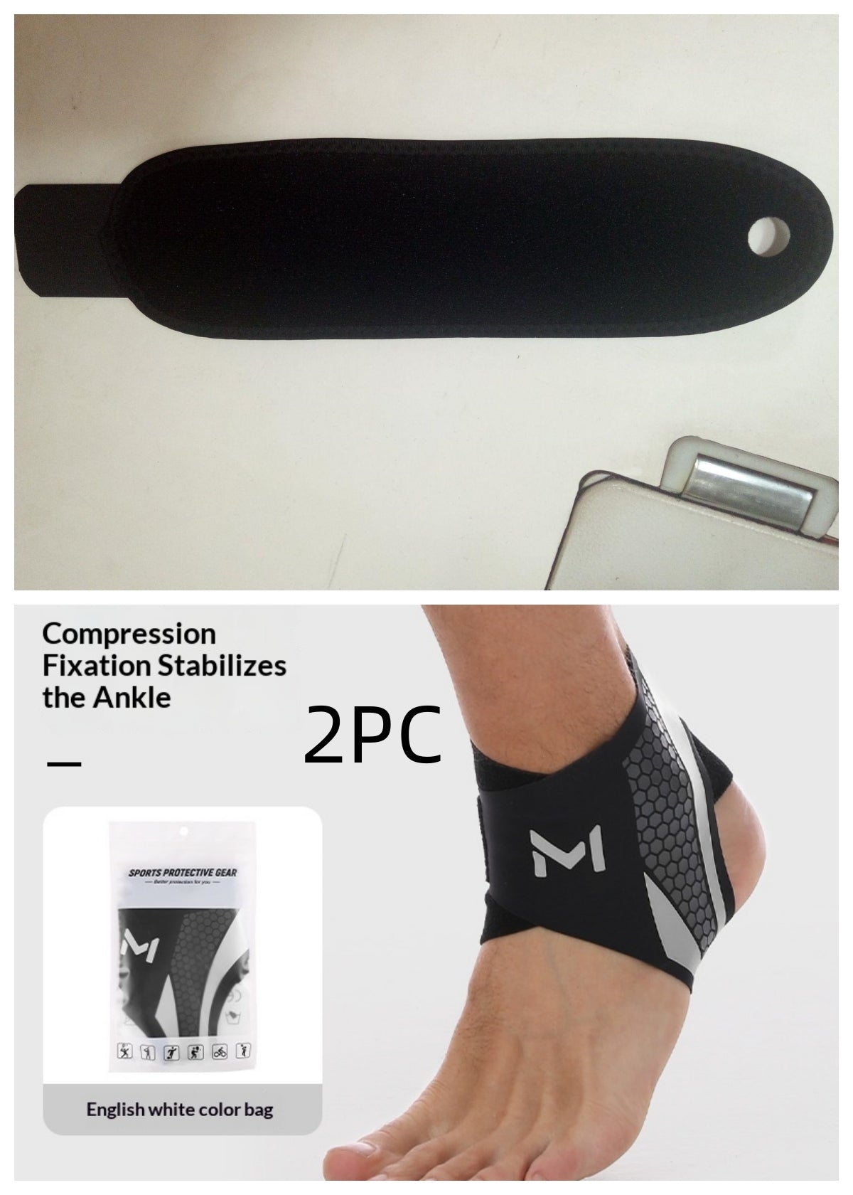 Copper Ankle Compression Sleeves Gym Support Brace