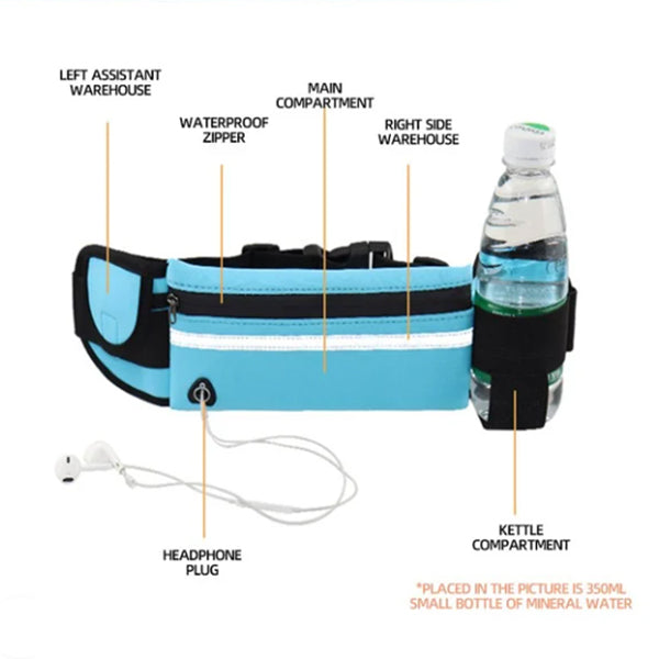 Slim Fitness Waist Running Belt Bag